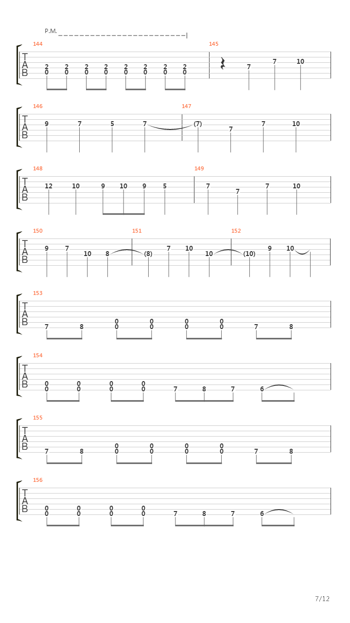 Chapter Four吉他谱