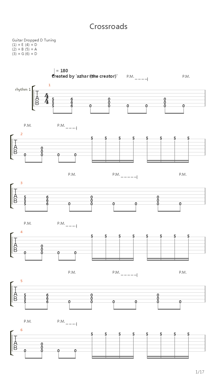 Crossroads吉他谱