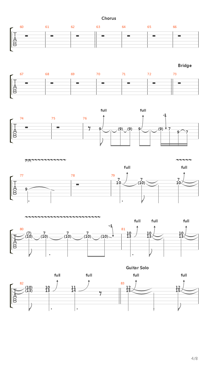 Doing Time吉他谱