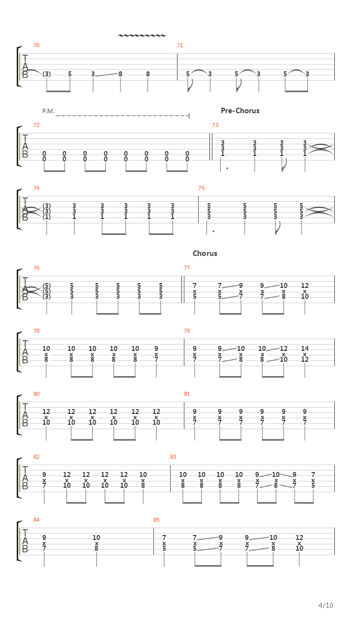 Gunslinger吉他谱