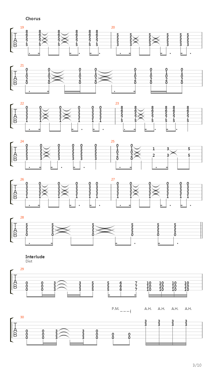 Gunslinger吉他谱