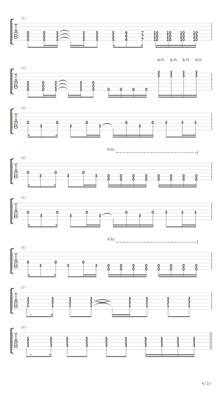 Gunslinger吉他谱