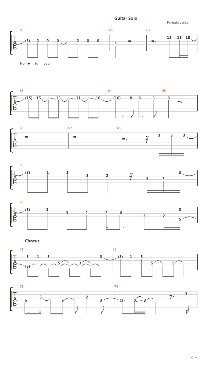 Gunslinger吉他谱