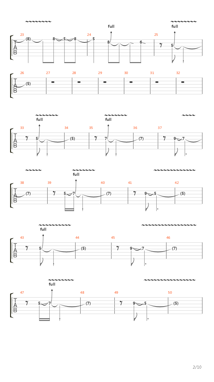 Gunslinger吉他谱