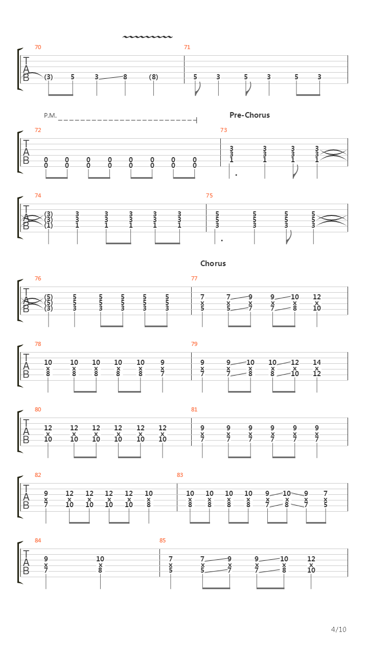 Gunslinger吉他谱