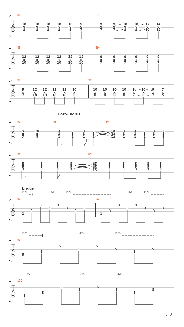 Gunslinger吉他谱