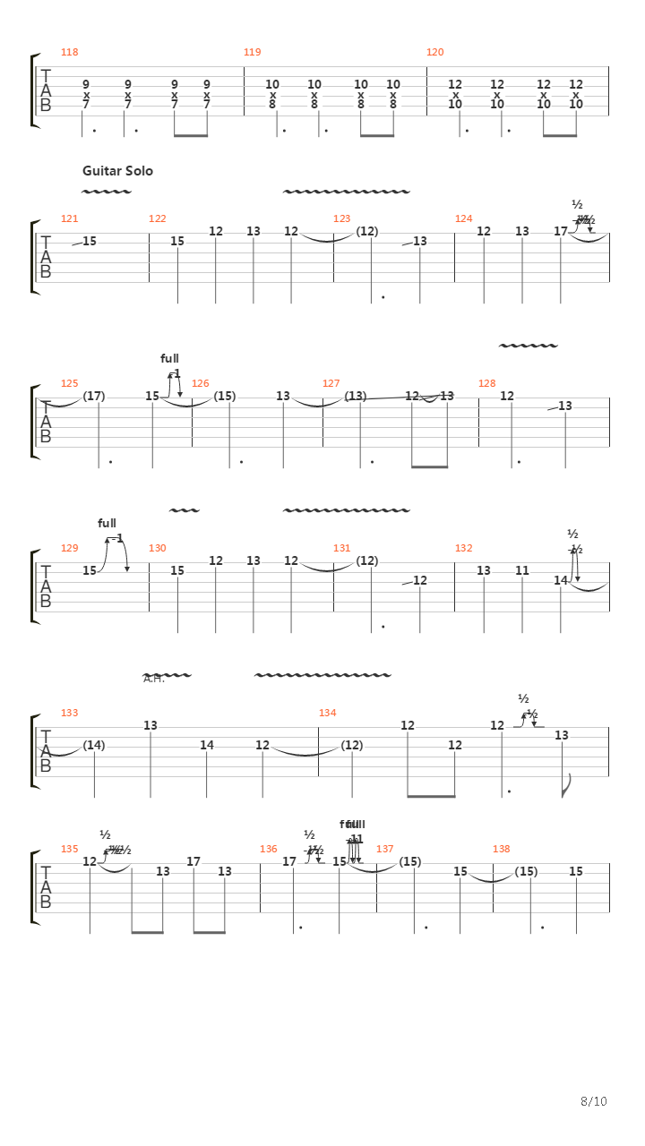 Gunslinger吉他谱