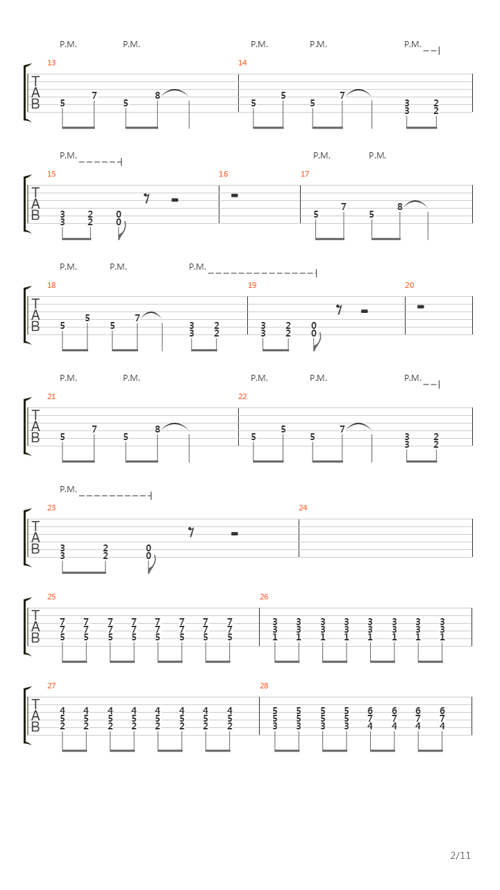 Heretic吉他谱