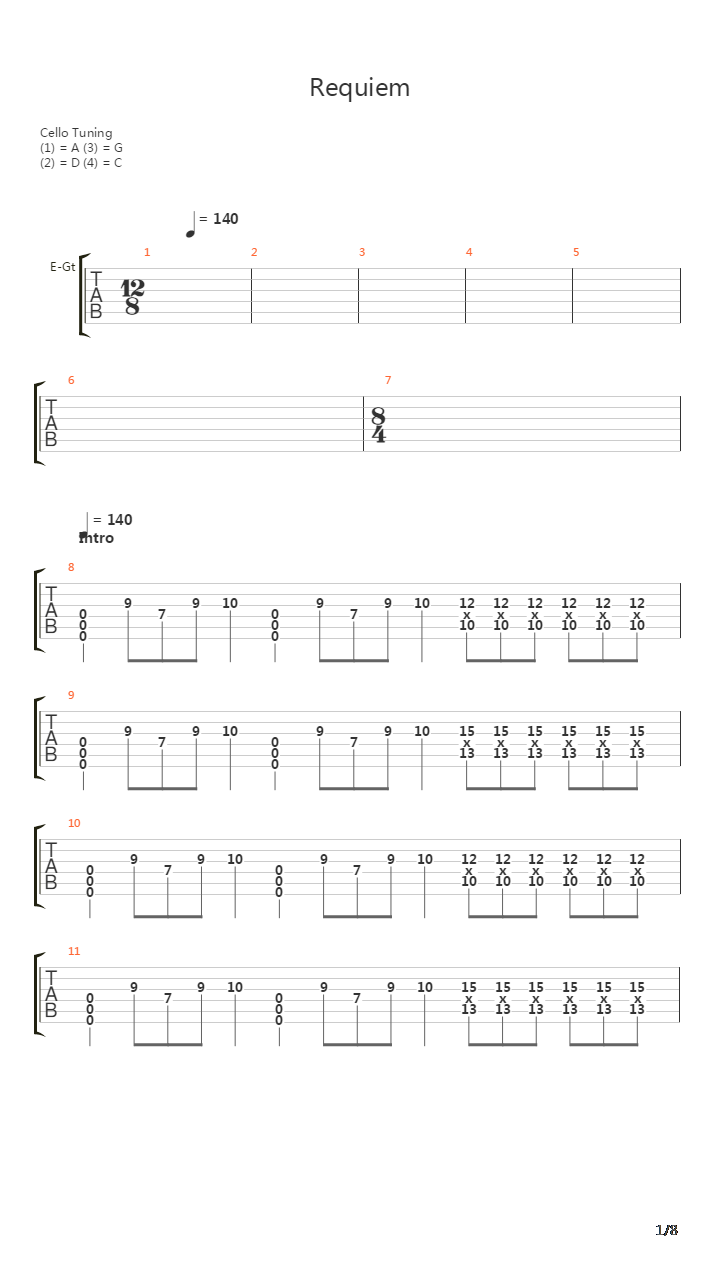 Requiem吉他谱