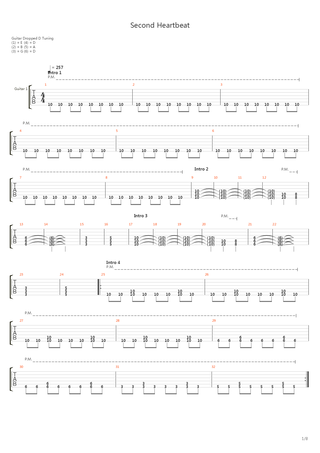 Second Heartbeat吉他谱