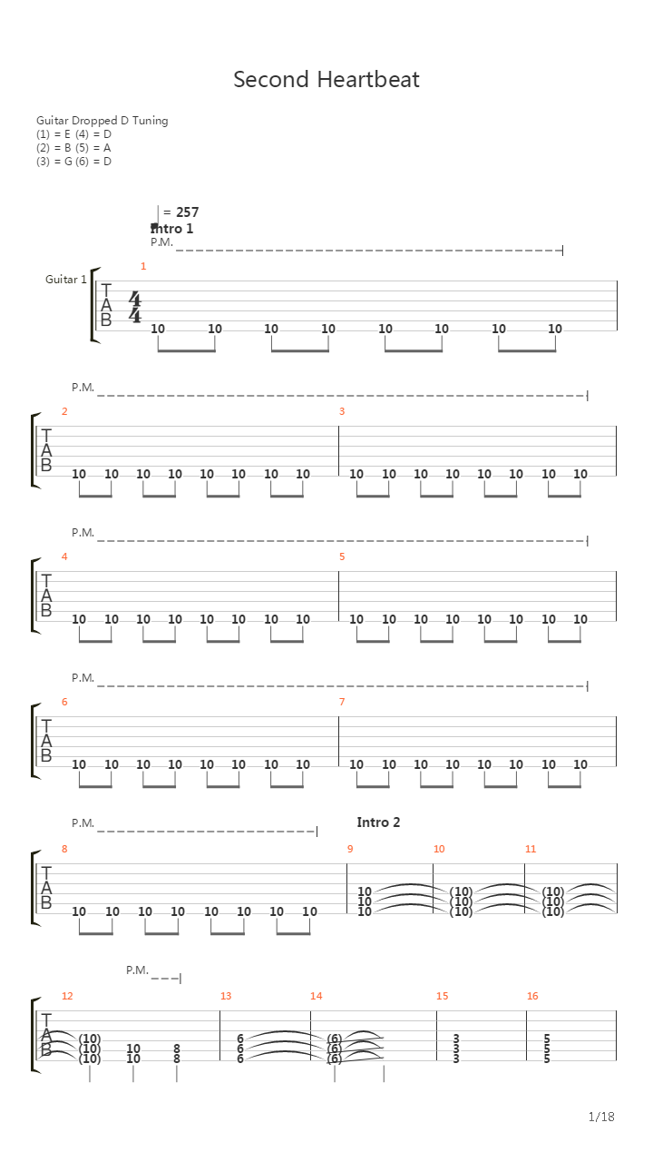 Second Heartbeat吉他谱