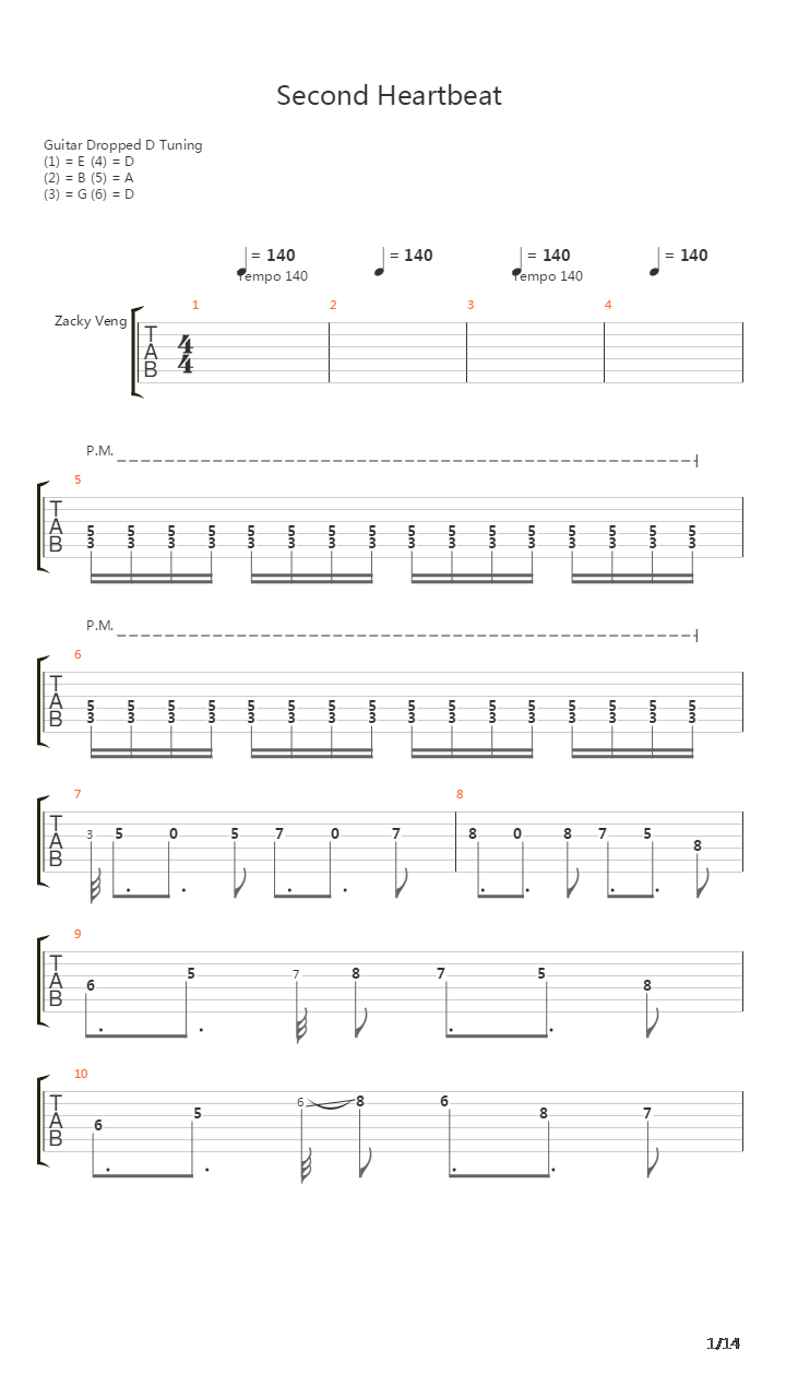 Second Heartbeat吉他谱