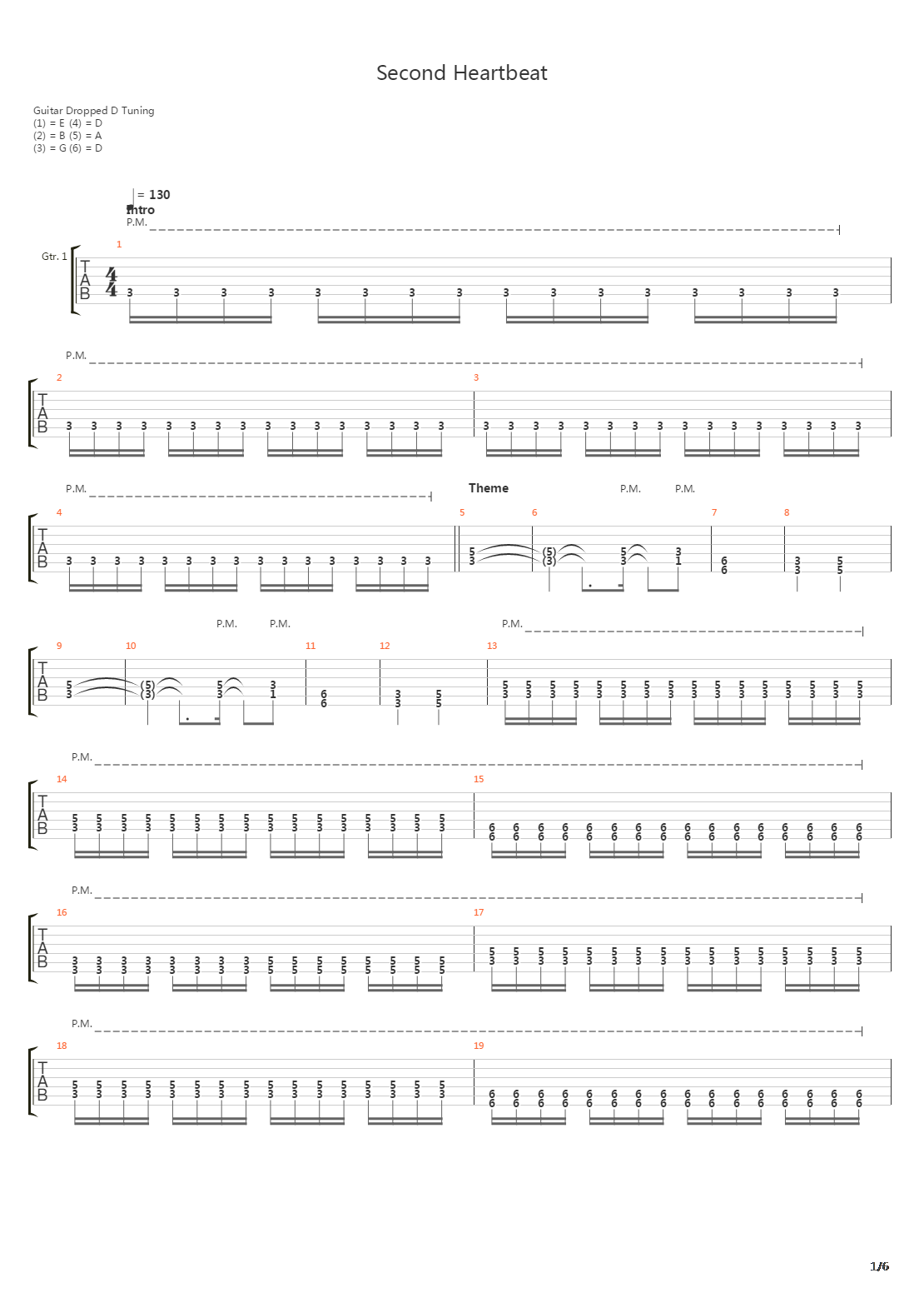Second Heartbeat吉他谱