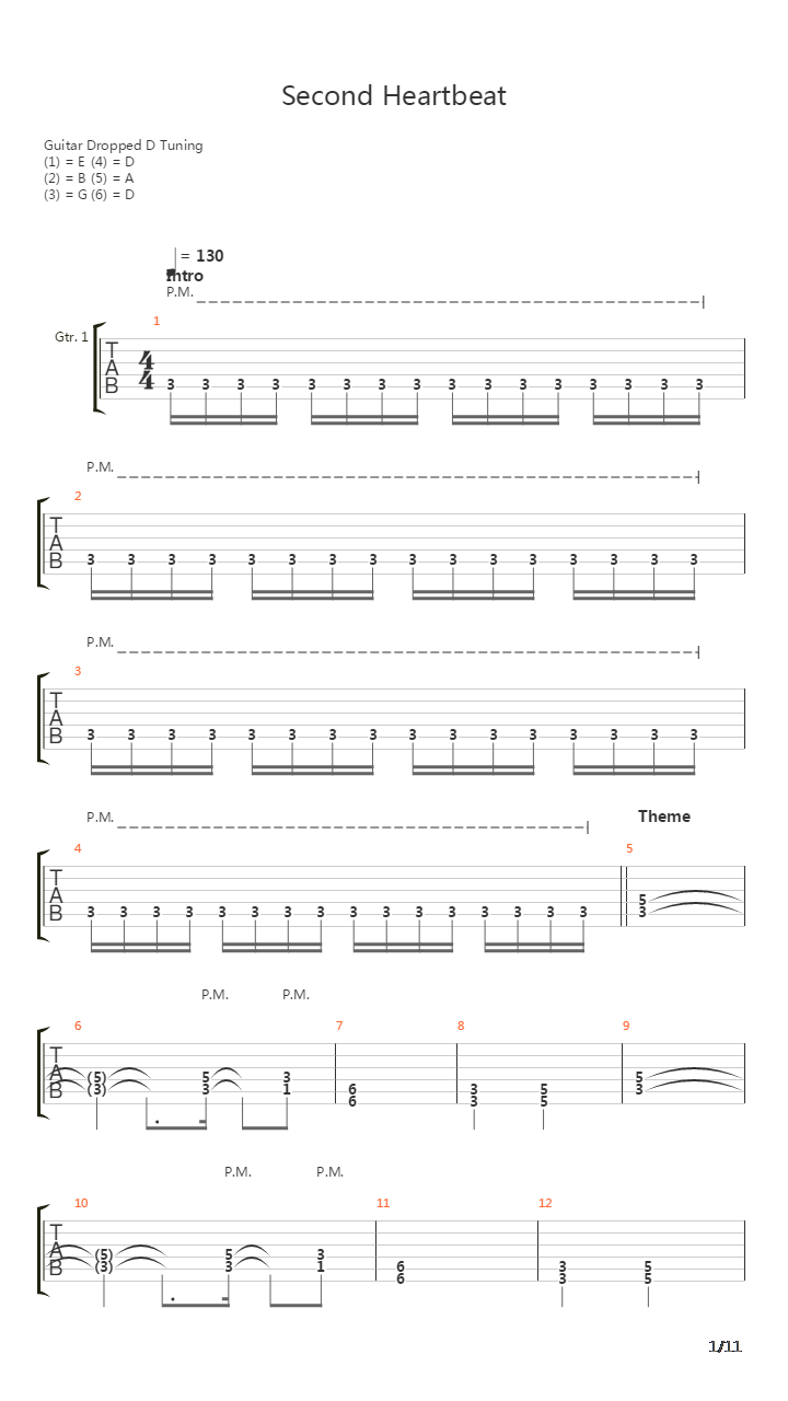 Second Heartbeat吉他谱
