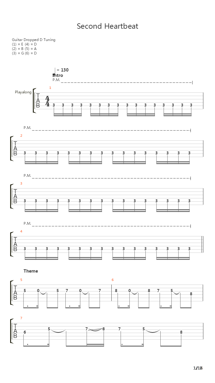 Second Heartbeat吉他谱