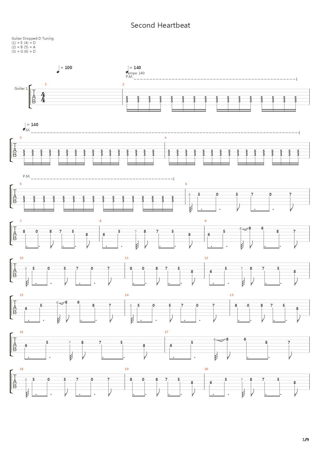 Second Heartbeat吉他谱