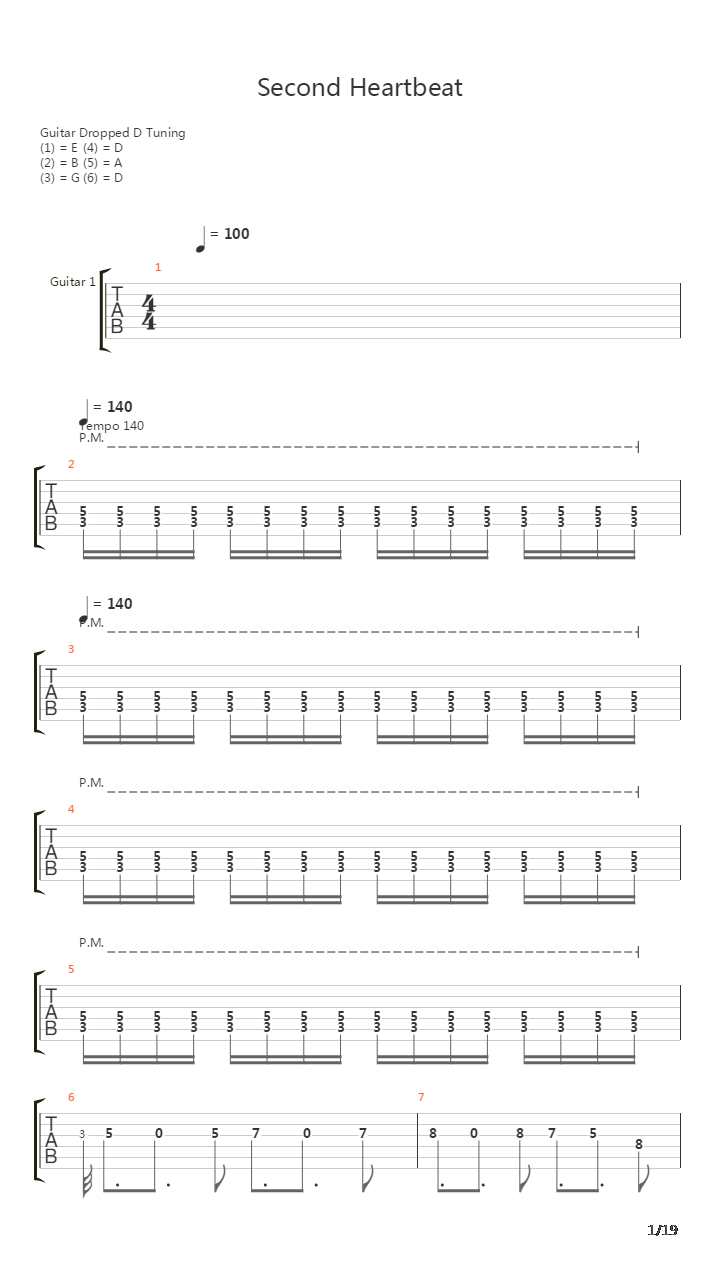 Second Heartbeat吉他谱