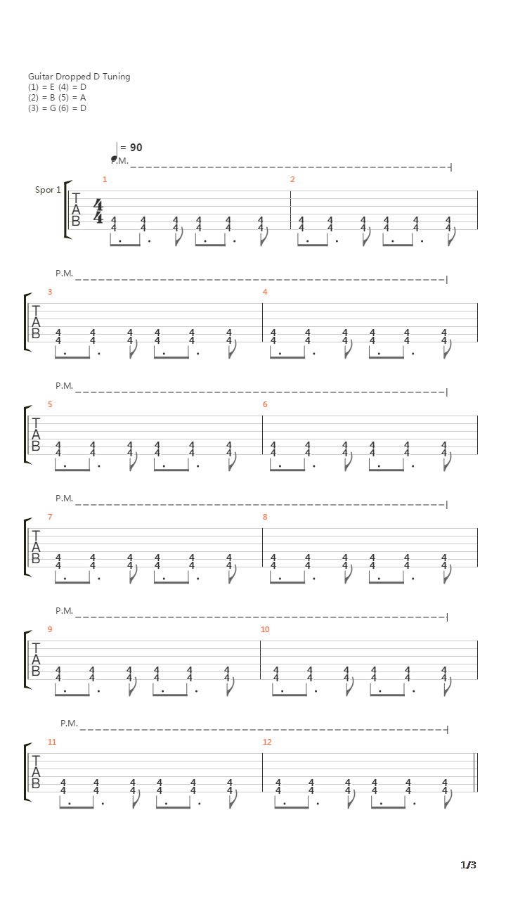 Waking The Fallen吉他谱