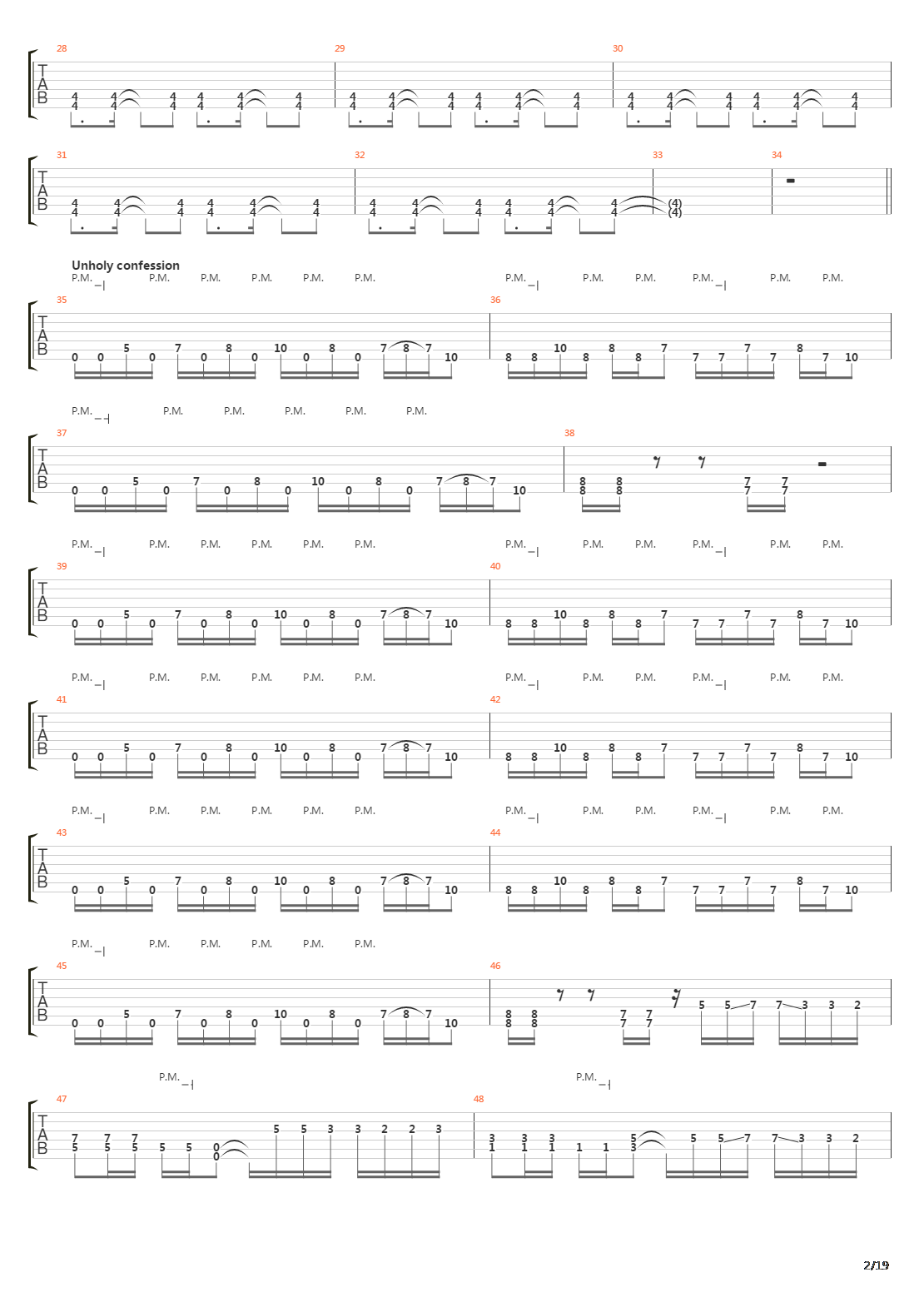 Waking The Fallen吉他谱