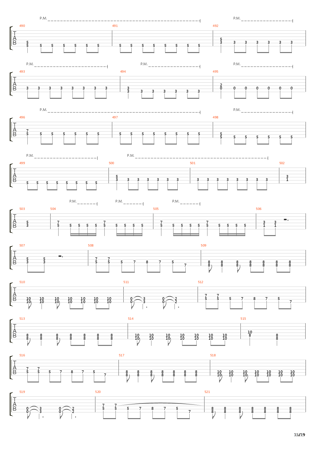 Waking The Fallen吉他谱