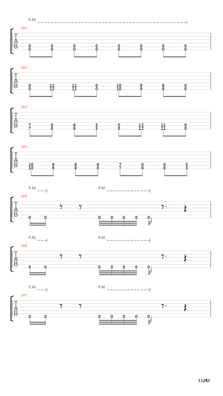 Waking The Fallen吉他谱