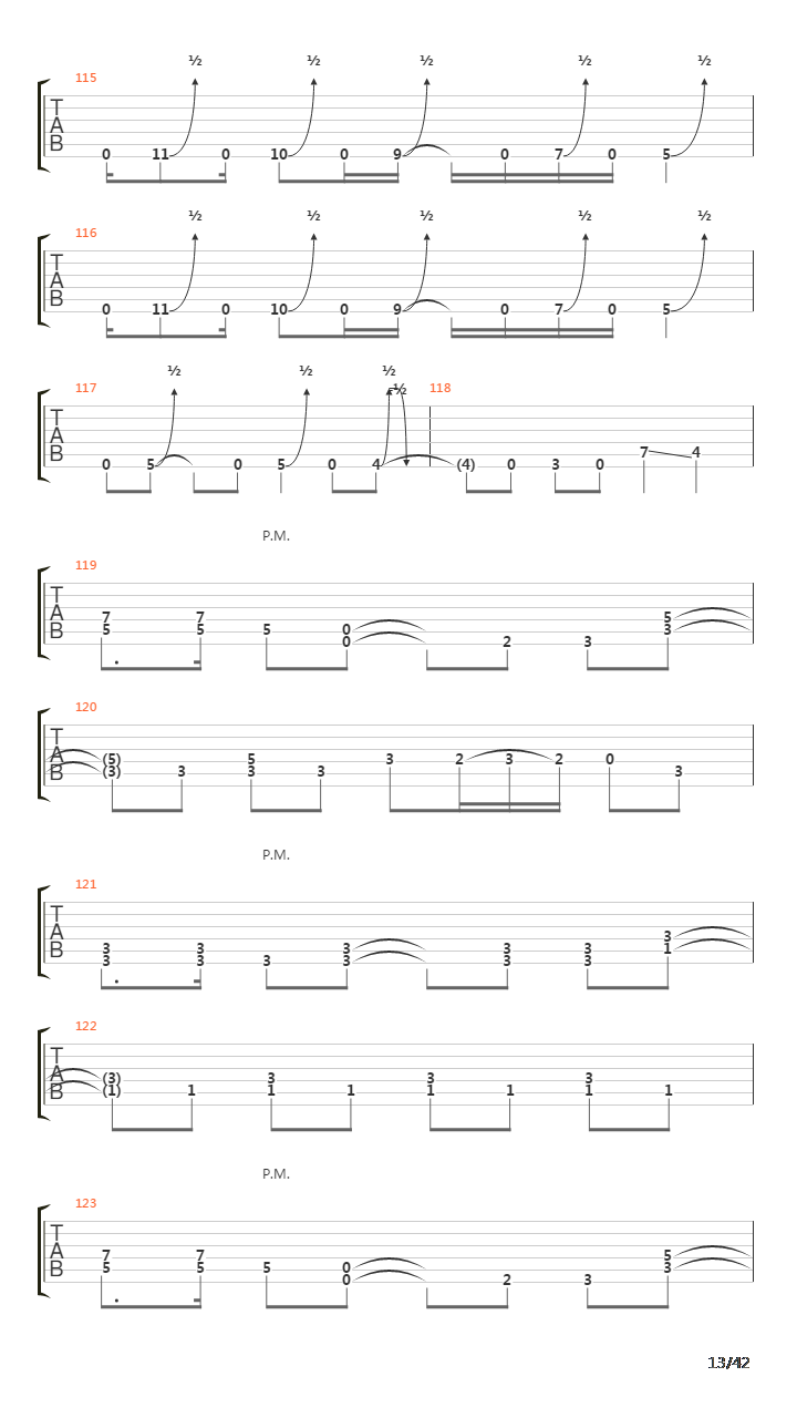 Waking The Fallen吉他谱