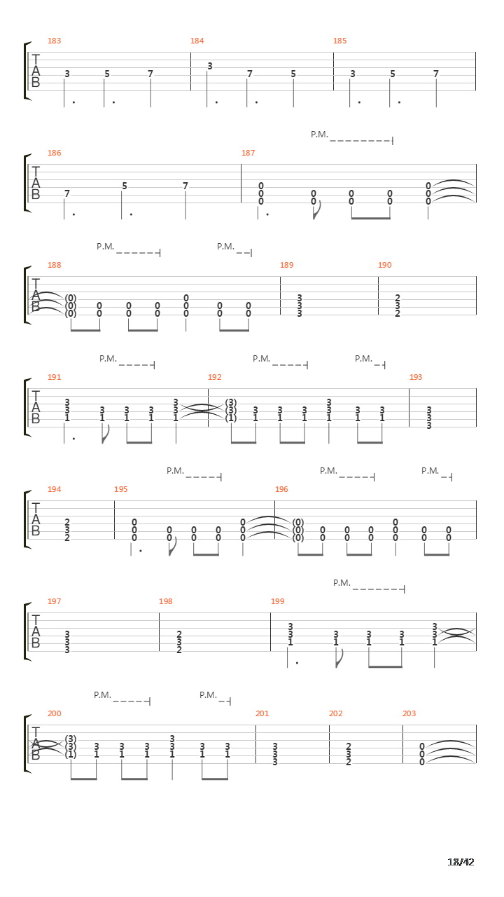 Waking The Fallen吉他谱