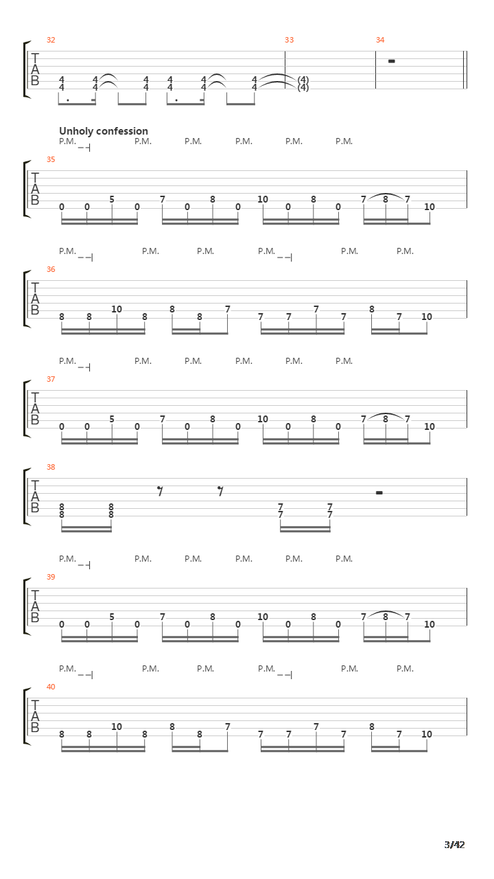 Waking The Fallen吉他谱