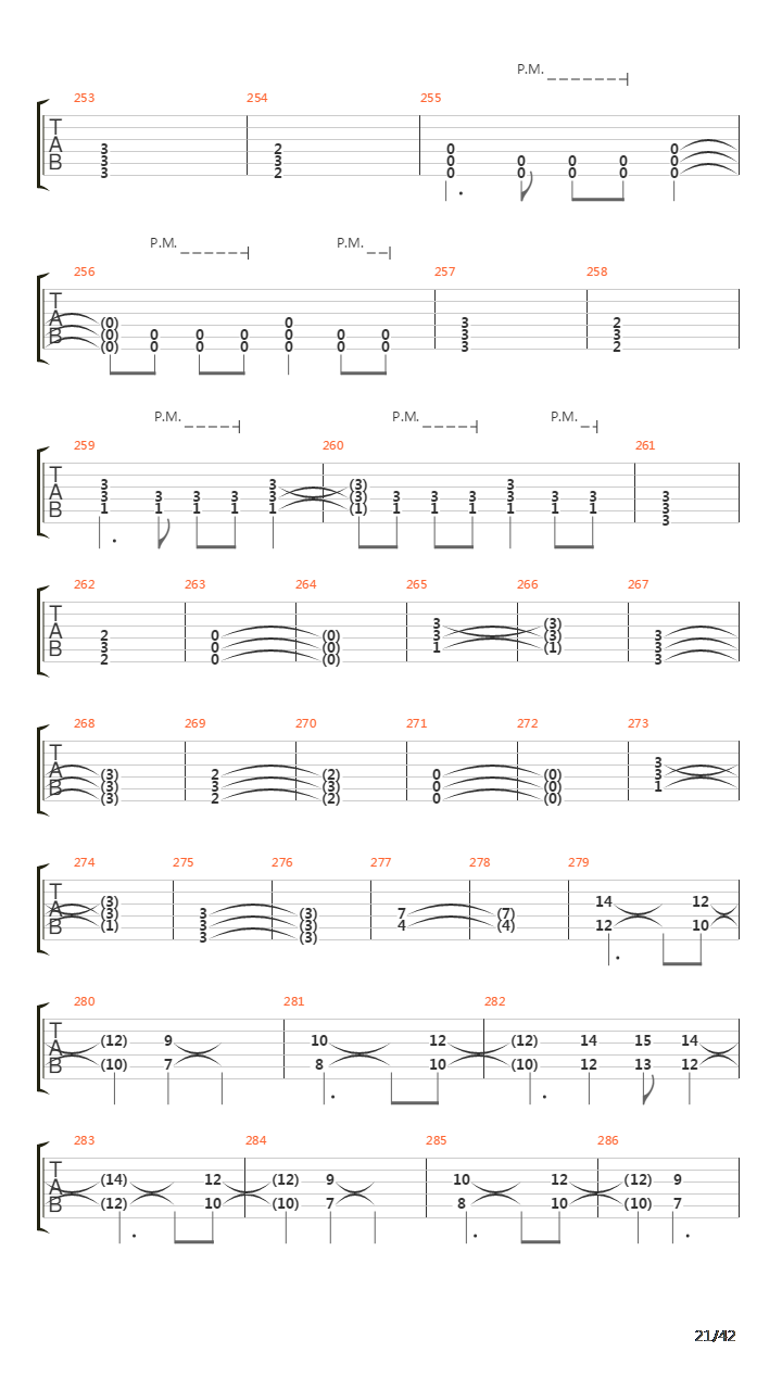 Waking The Fallen吉他谱