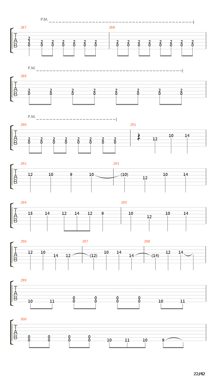 Waking The Fallen吉他谱