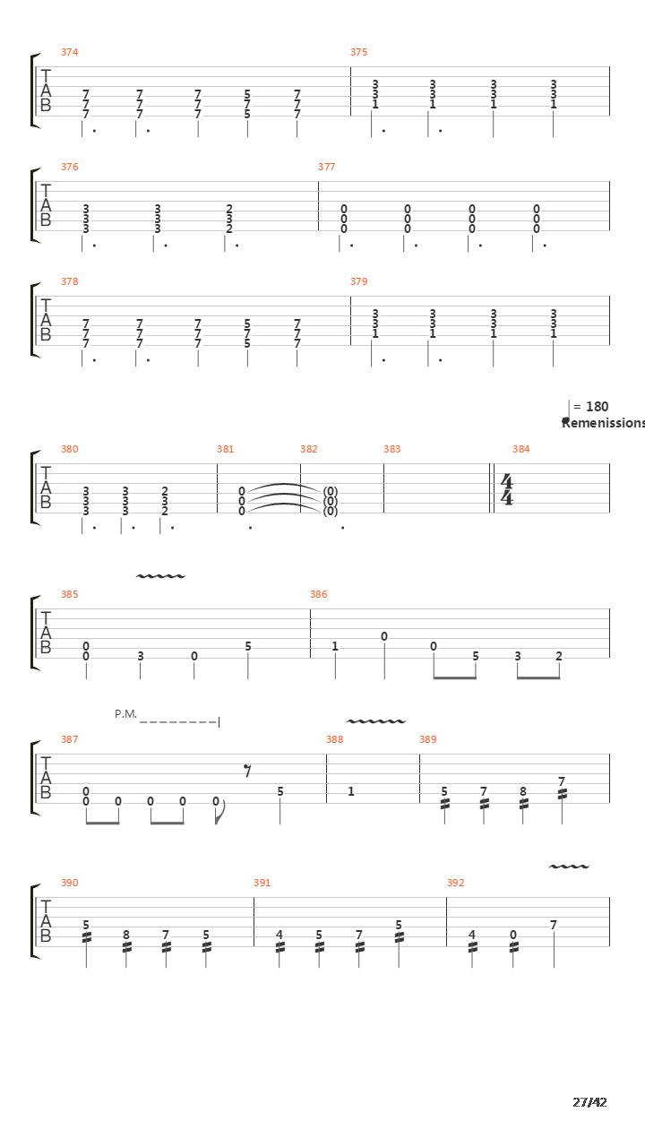 Waking The Fallen吉他谱