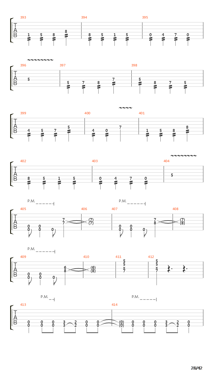 Waking The Fallen吉他谱