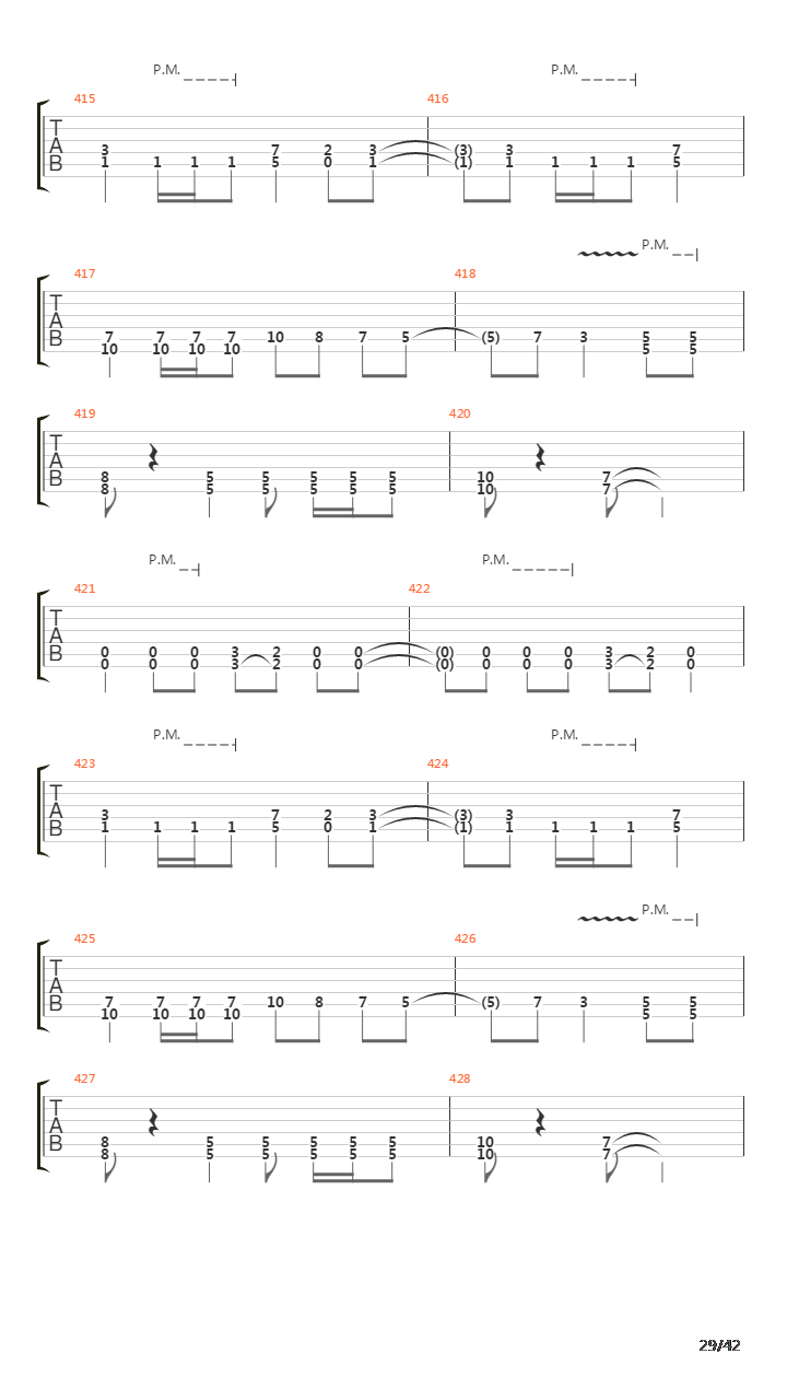 Waking The Fallen吉他谱