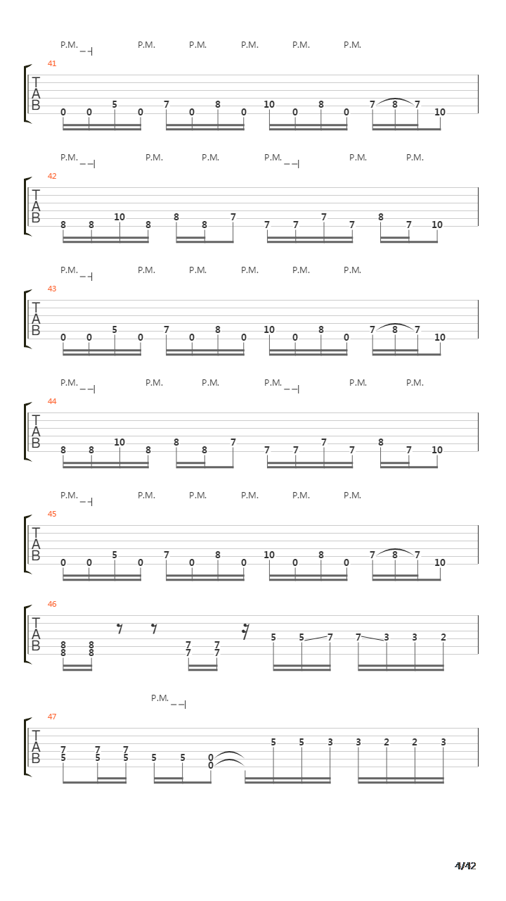 Waking The Fallen吉他谱