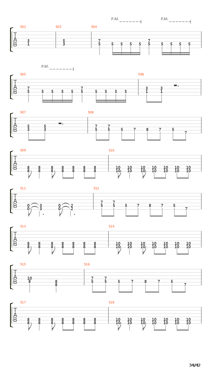 Waking The Fallen吉他谱