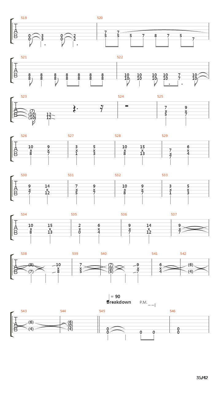 Waking The Fallen吉他谱