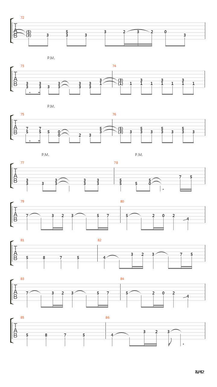 Waking The Fallen吉他谱