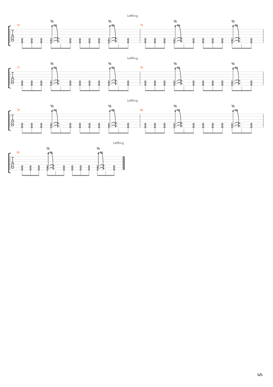 Walk吉他谱