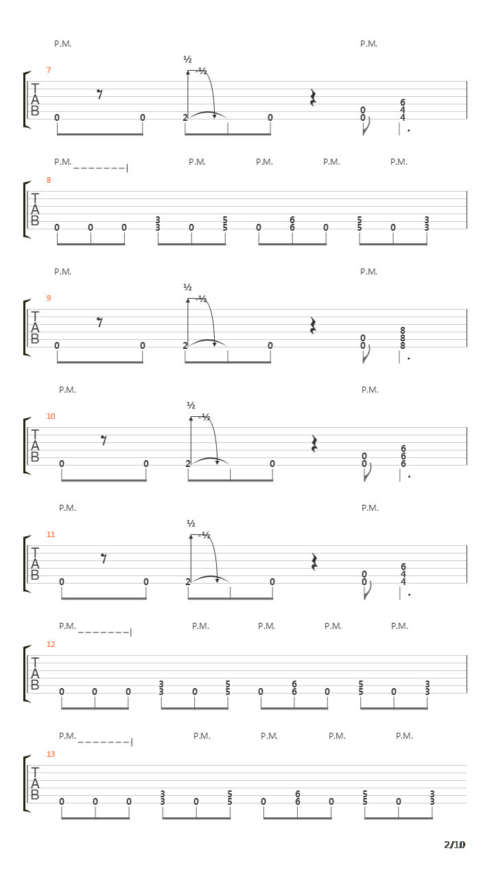 Walk吉他谱