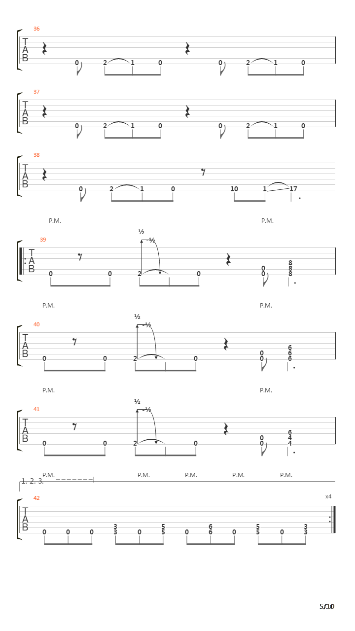 Walk吉他谱