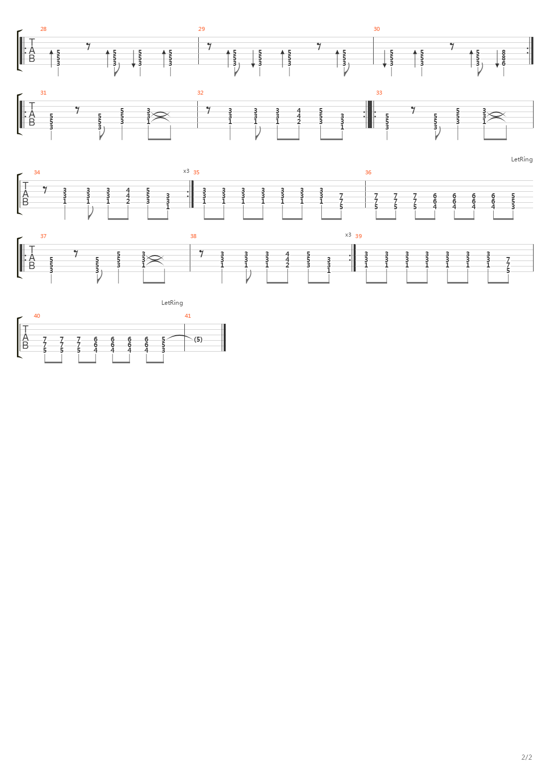 City In A Rut吉他谱