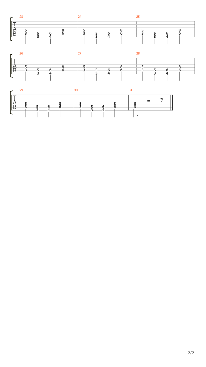 Bastuvisan吉他谱