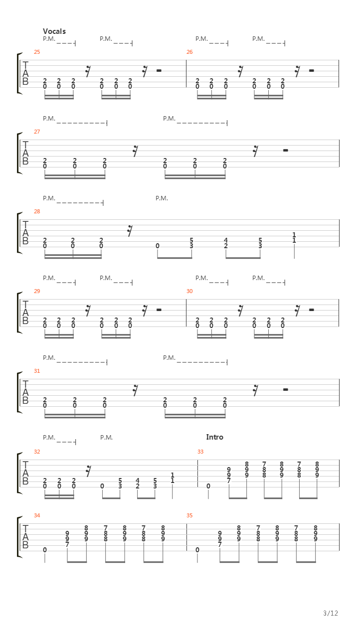 Blodsvept吉他谱