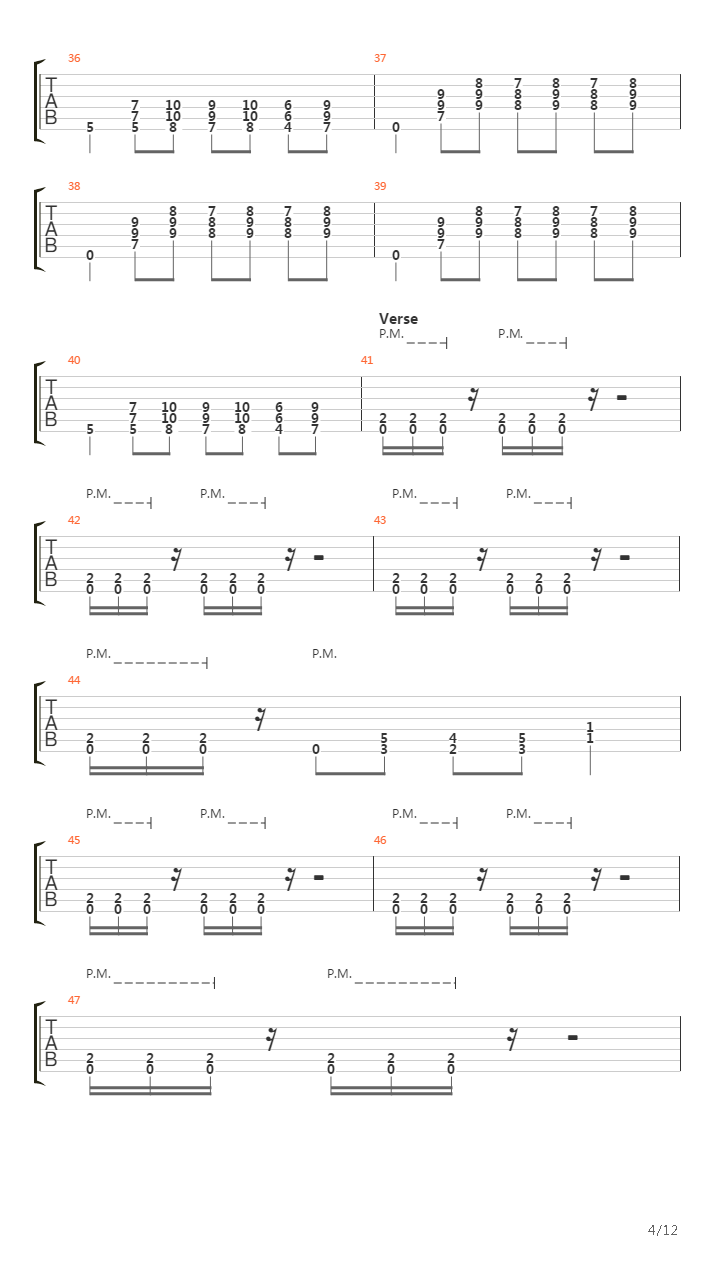 Blodsvept吉他谱