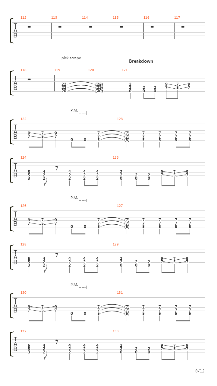 Blodsvept吉他谱