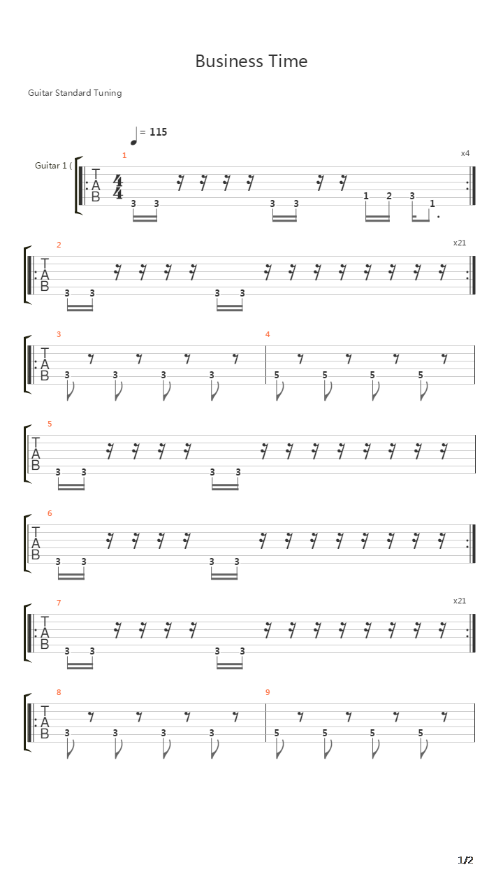 Business Time吉他谱