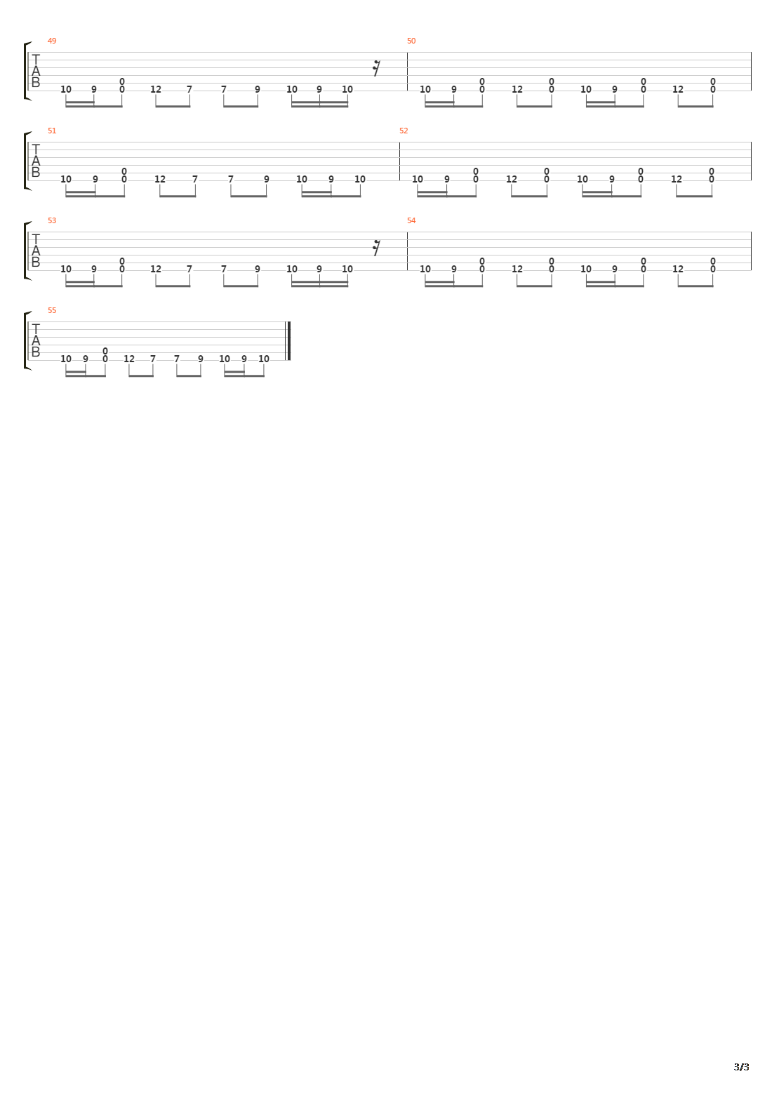 Chasm吉他谱