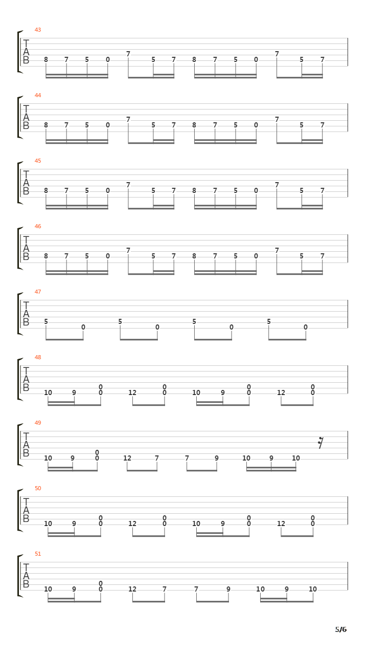 Chasm吉他谱