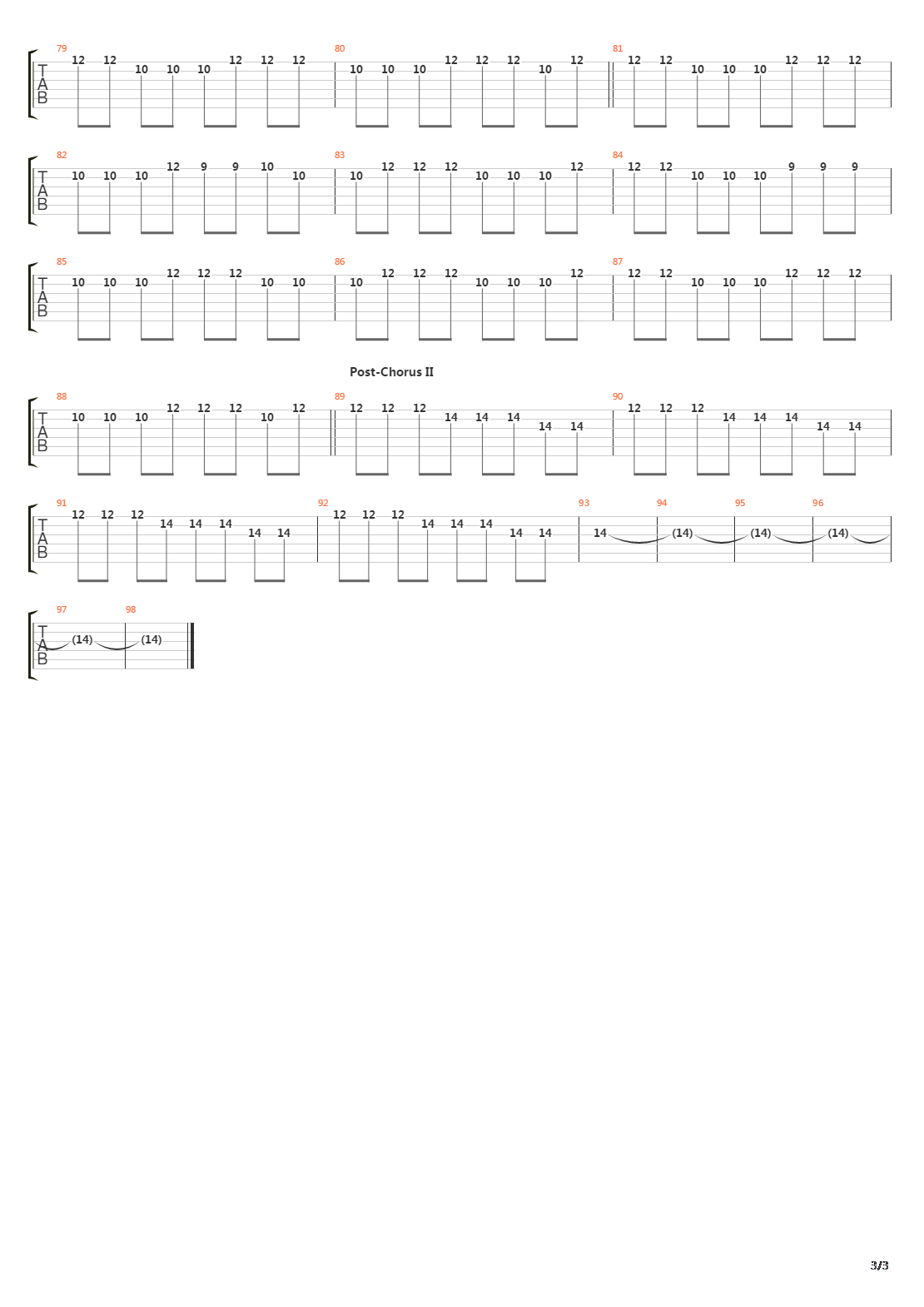 Missing吉他谱