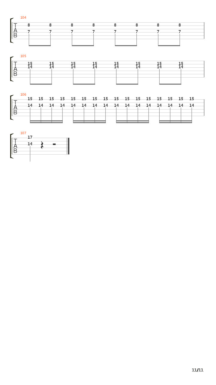 Hummer吉他谱